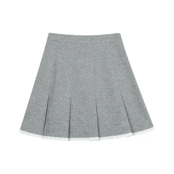 AooRaa Casual Short Skirts Women's Gray