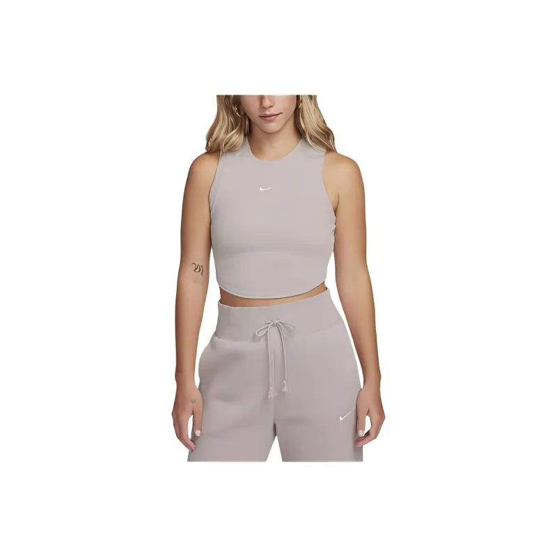 Nike Sportswear Essentials Tank Tops Women's White Gold Purple-0