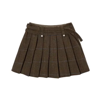 Ouyang Casual Short Skirts Women's Brown