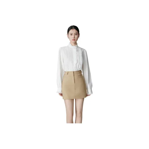 PKHP Casual Short Skirts Women's Khaki
