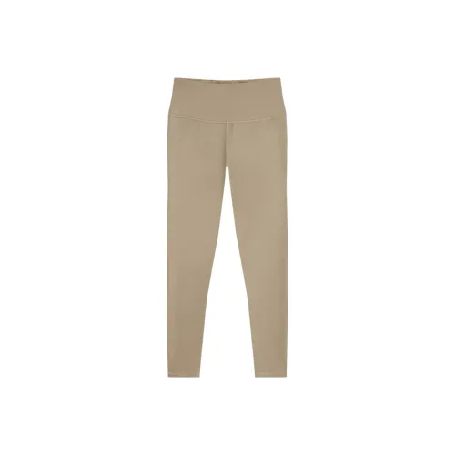 PUMA EVOLVE Women's High-Waisted Full-Length Training Tights Athletic Trousers Women's Khaki