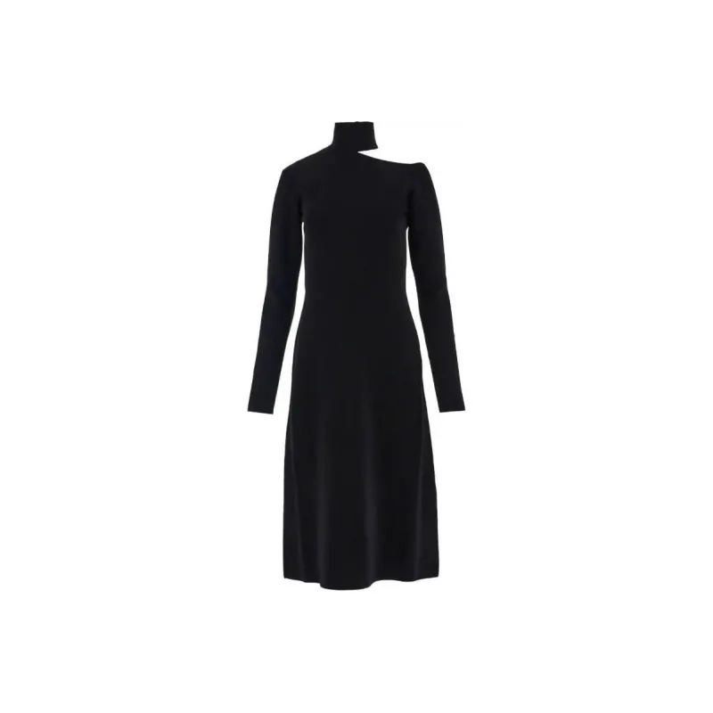 Ferragamo Cut Out Detailed Midi Dress-0