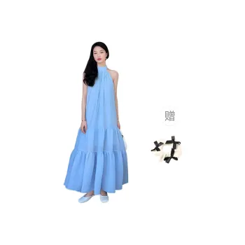 TURN UP Sleeveless Dress Women's Sky Blue
