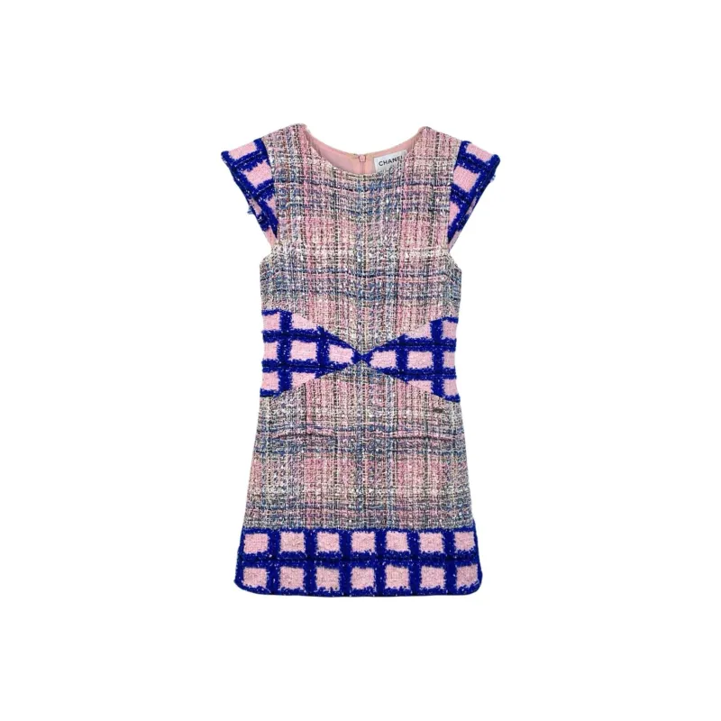 CHANEL Waterfall Series Sleeveless Dress Women's Pink-0