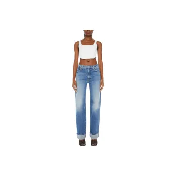 MOTHER The Dodger Skimp Cuff Straight Leg Jeans