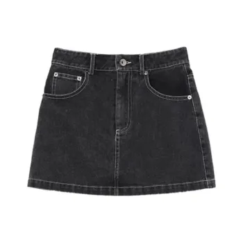A head of Agua Denim Short Skirts Women's Black