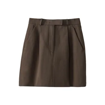 Fstudio Casual Short Skirts Women's Coffee