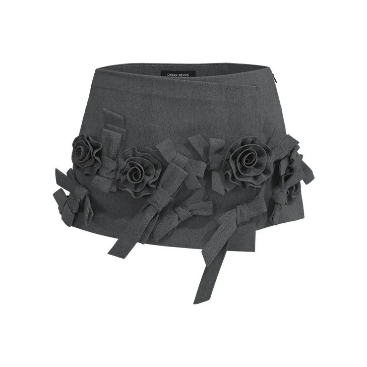 URBAN REVIVO Casual Shorts Women's Dark Gray-0