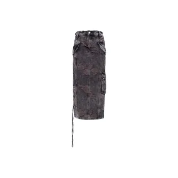 JYOSEI Slim Fit Skirt Women's Gray