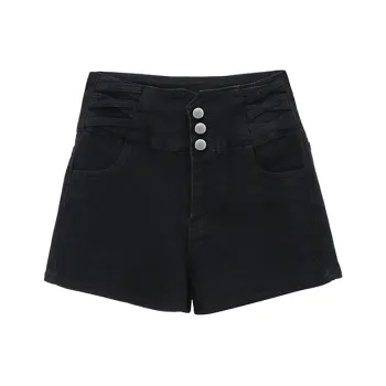 FOCOS STUDIO Denim Shorts Women's Black