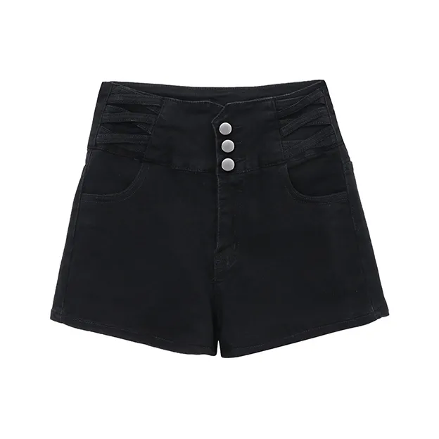 FOCOS STUDIO Denim Shorts Women's Black-0