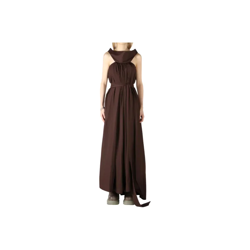 RICK OWENS Abito Chalice Gown Mahogany-0
