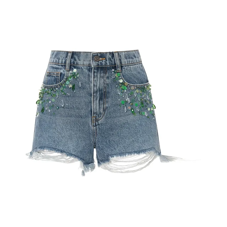D'zzit Denim Shorts Women's Blue-0