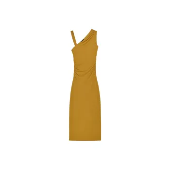 ZARA Sleeveless Dress Women's Olive Green