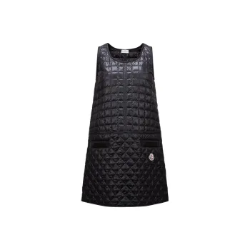 Moncler Quilted Sleeveless Mini Dress