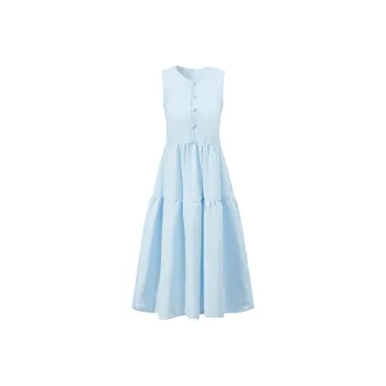 Zukizuki Sleeveless Dress Women's Blue
