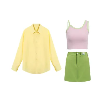 XUANSHU Two Piece Skirt Sets Women's