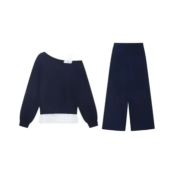 TENNE GIRL Casual Suit Women's Navy Blue