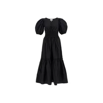 GANNI Poplin Long Smock Dress