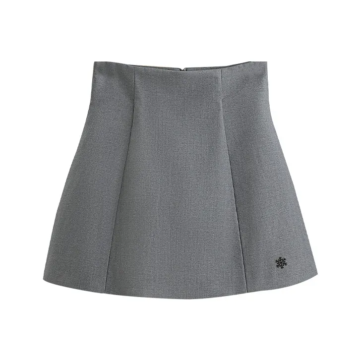 Cypress House Casual Short Skirts Women's Light Gray-0