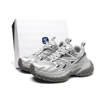 ZHR Glacier Future Collection Cushioning, Abrasion Resistant, Breathable, Lightweight Low Top Chunky Sneakers Unisex