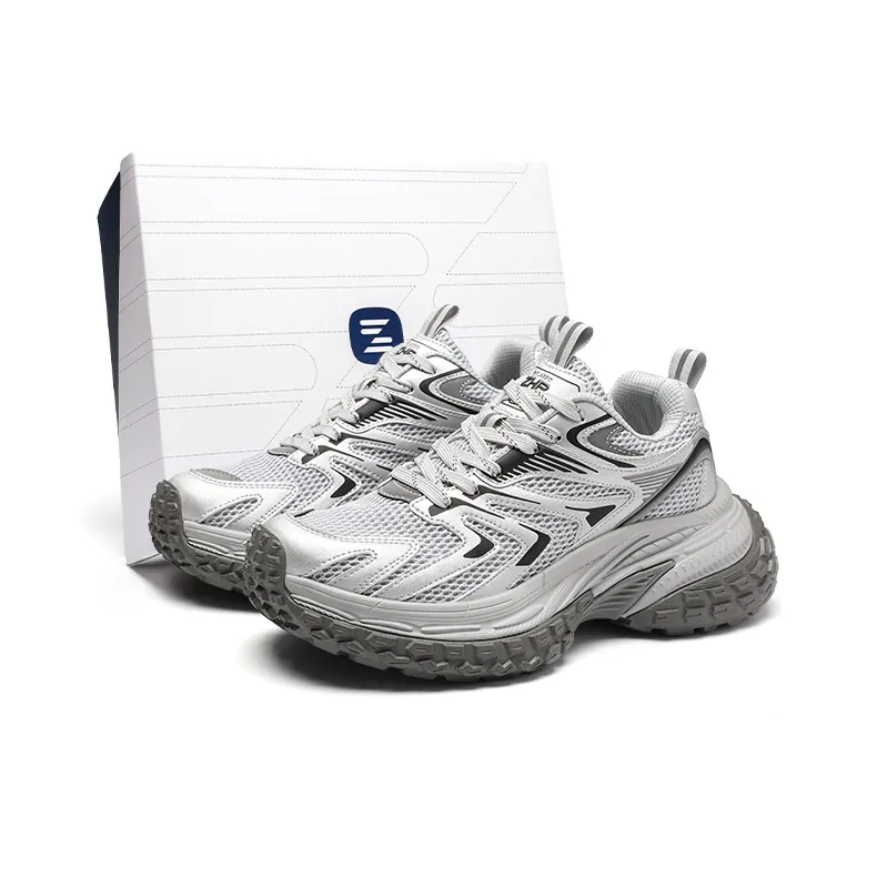 ZHR Glacier Future Collection Cushioning, Abrasion Resistant, Breathable, Lightweight Low Top Chunky Sneakers Unisex-0