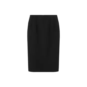 VERSACE Grain De Poudre Pencil Midi Skirt 'Black'