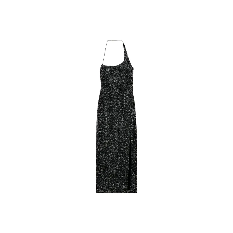 ZARA Slip Dresses Women's Silver-0