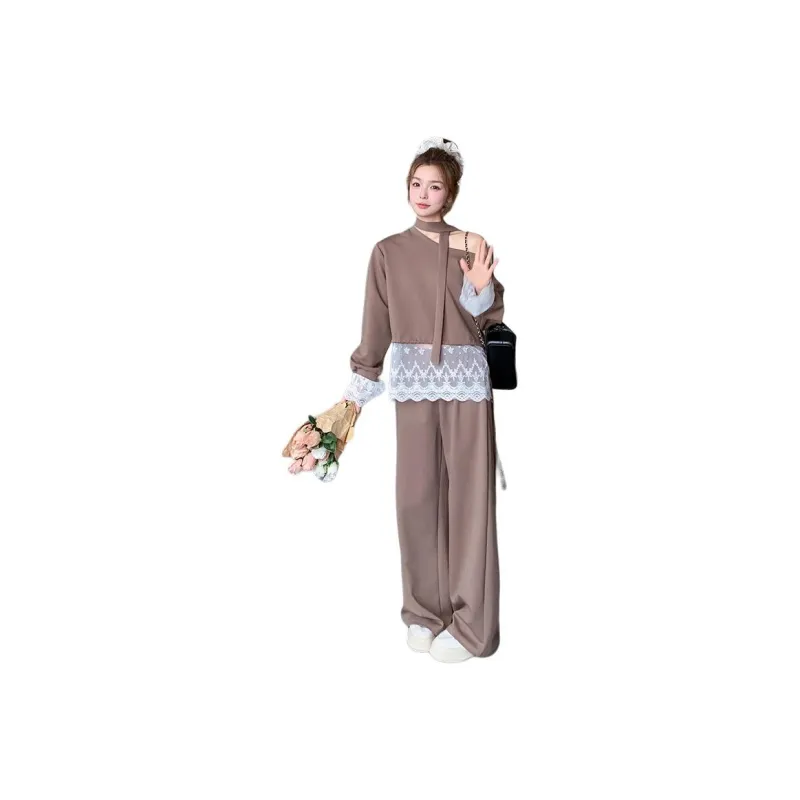 Fele.d Casual Suit Women's Brown-0