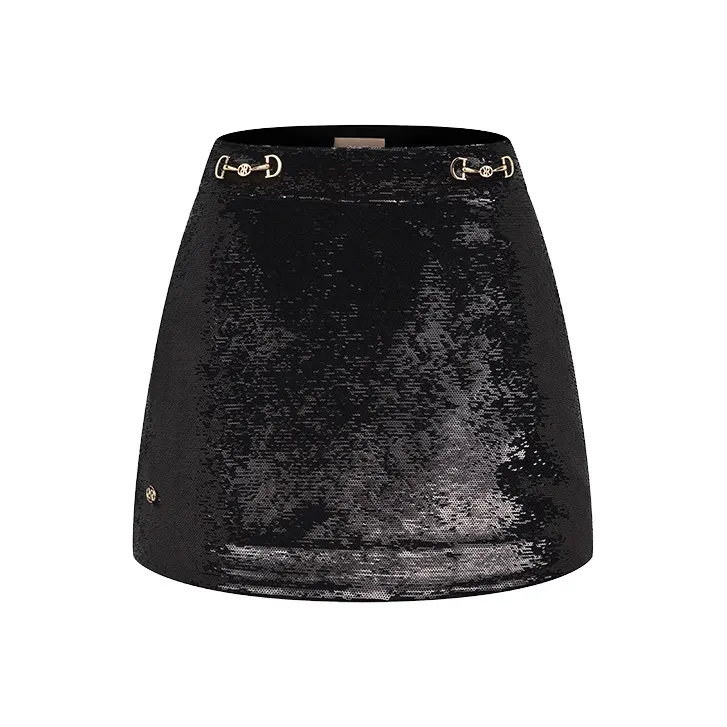 RARE Casual Short Skirts Women's Black-0