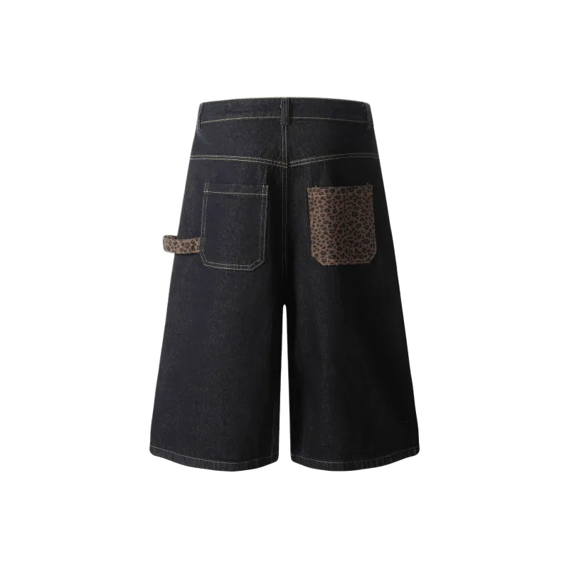 KVIV Denim Shorts Men Black -3