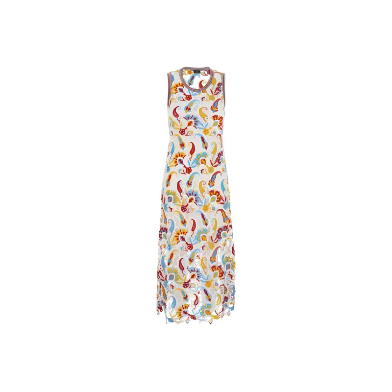 ETRO Floral lace Midi Dress-0