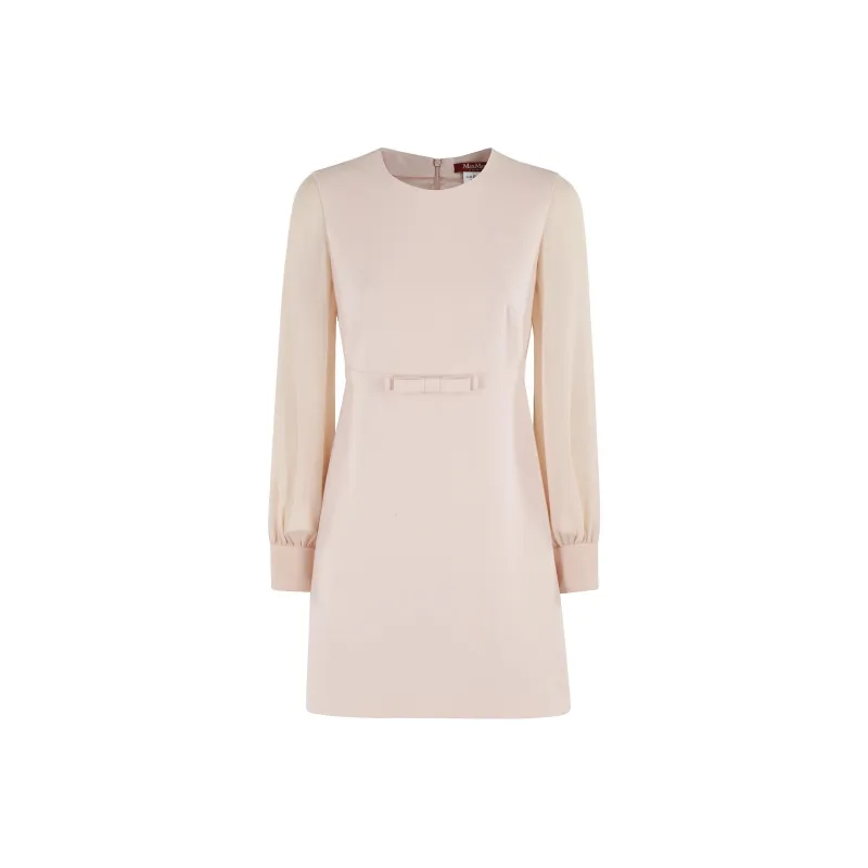 MaxMara Studio Ritmo Crewneck Long Sleeved Dress-0