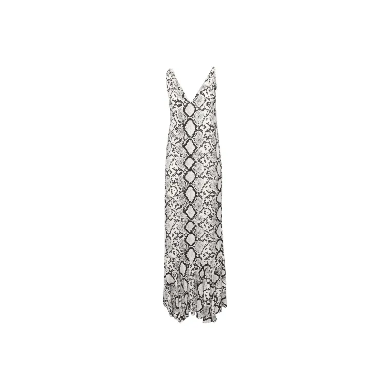 Elisabetta Franchi Georgette Printed Maxi Dress-0