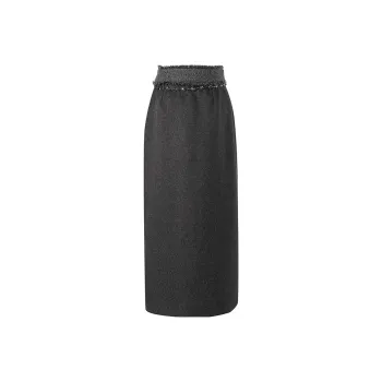 TB IN LOVE Long Skirt Dark Gray