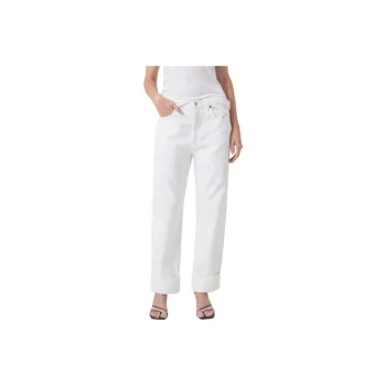 AGOLDE Fran Low Rise Straight Leg Jeans