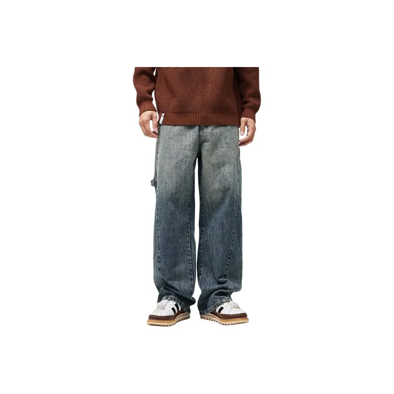 SONGS ALONG Jeans Unisex Vintage Blue-0