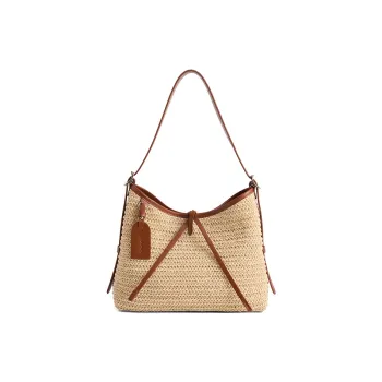 JACD Straw Woven Shoulder Bag Regular Women's Brown