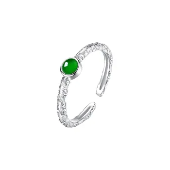 LANMUYINNUO Glutinous Jade Jadeite Rings Women's