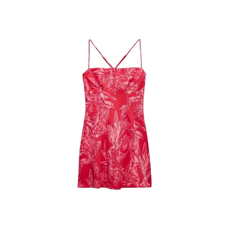 ZARA Slip Dresses Women's Multicolor-0
