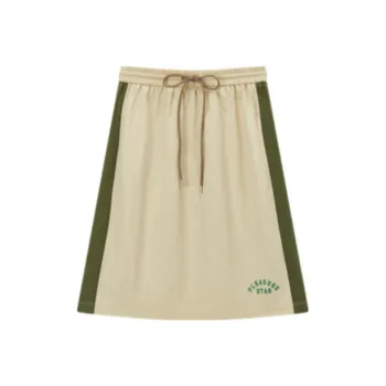 EICHITOO Casual Short Skirts Women's Khaki Trim