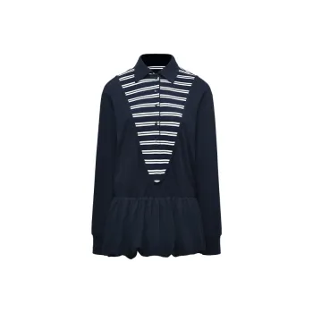 NUTH Long Sleeved Dress Women's Navy Blue
