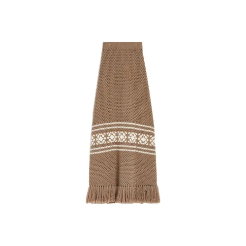 MaxMara Intarsia-knit A-line Maxi Skirt