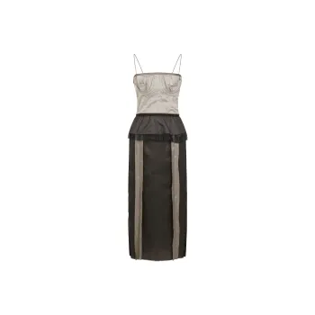Maison Margiela Peplum Waist Midi Dress