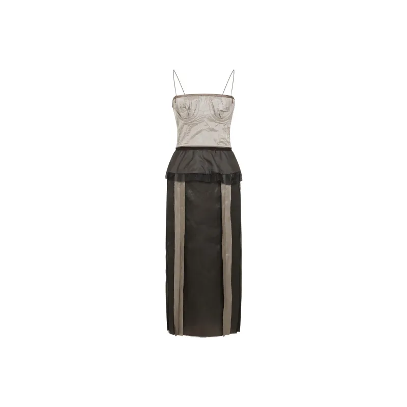 Maison Margiela Peplum Waist Midi Dress-0