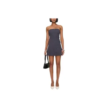 PRINCESS POLLY TWIN FLAME STRAPLESS MINI DRESS Sleeveless Dress Women's SLATE GREY/Slate Gray