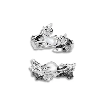 LuluCanaan Glass Cat Eye Rings Unisex
