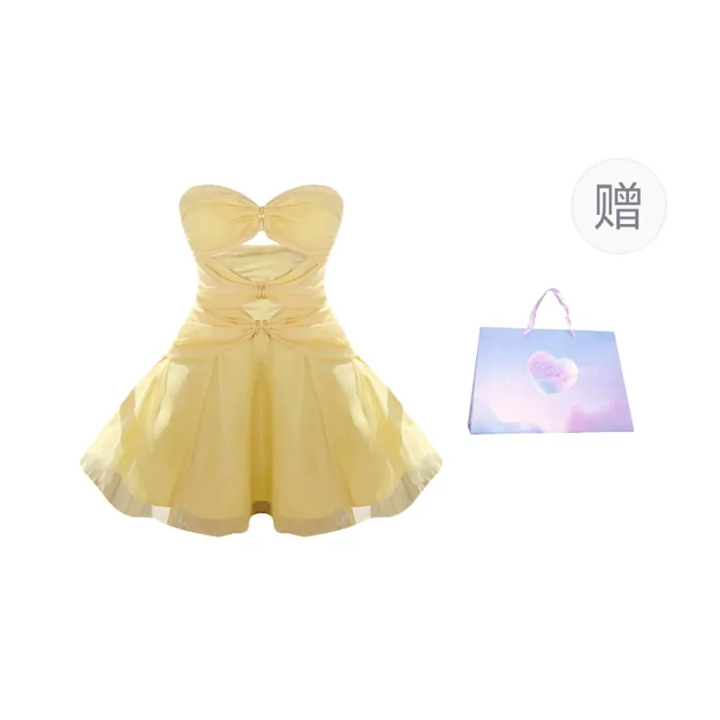 Aghr Sleeveless Dress Women's Yellow-4