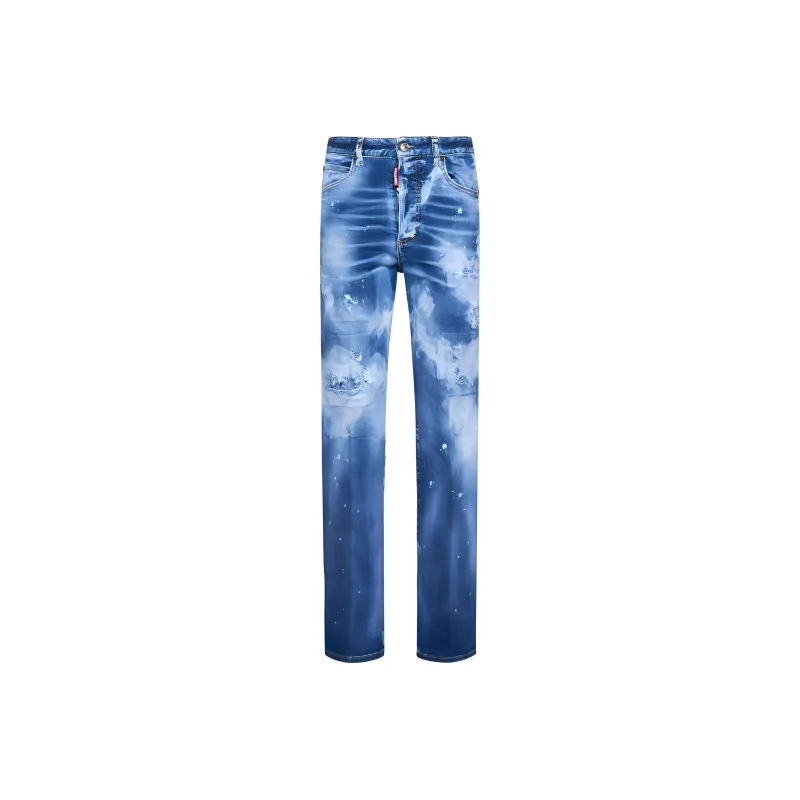 DSQUARED 2 High Waisted Distressed Jeans-0