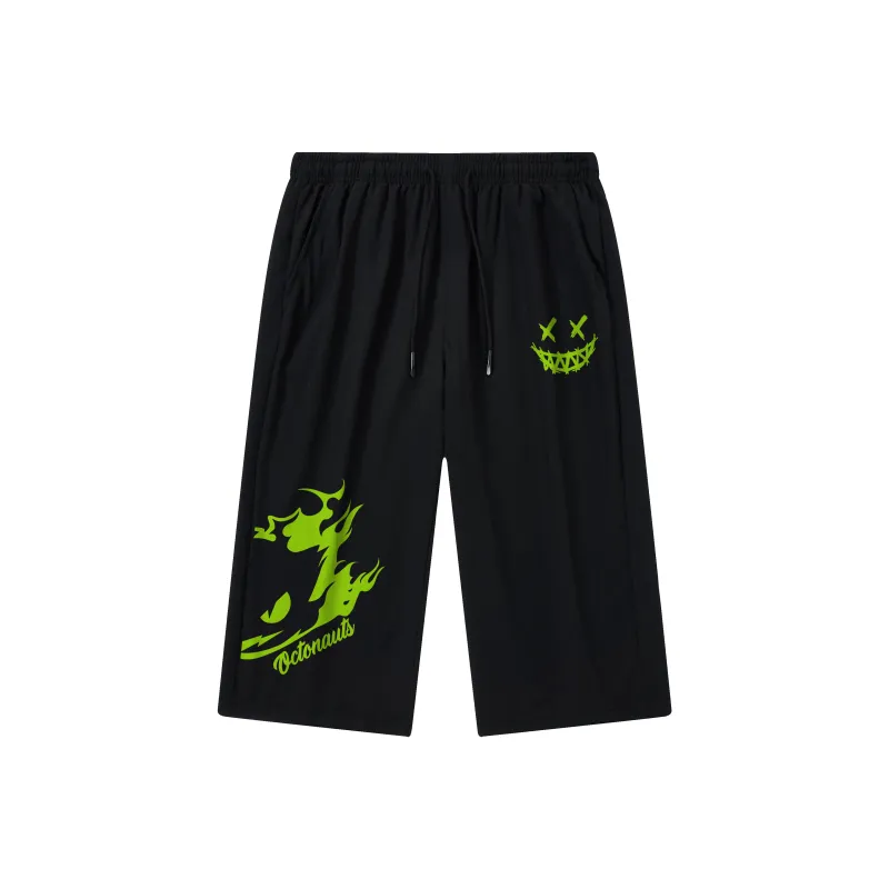 Small Columns Under The Sea Shorts Unisex-4